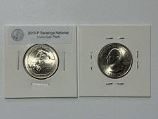 2015-P  Saratoga National Historical Park Quarter, Philadelphia, NEW YORK