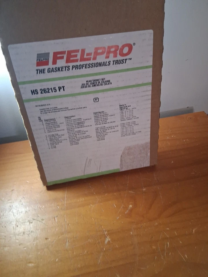 Juego de juntas de culata Fel-Pro HS 26215 PT para 94-96 Mitsubishi Diamante Foto 4 de 4