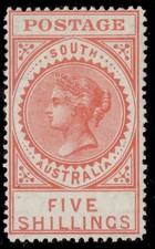South Australia EDVII SG305, 5s bright rose (type Z), LH MINT. Cat