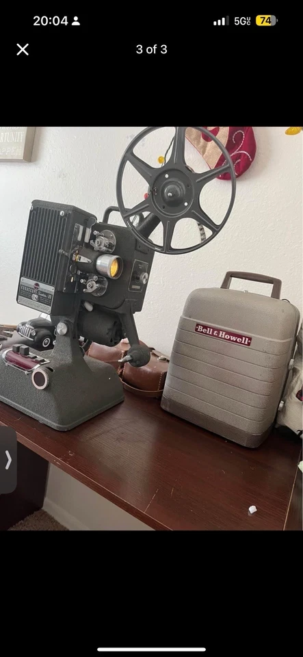 Proyector de películas Kodak Kodascope Sixteen 20 16 mm Foto 2 de 2