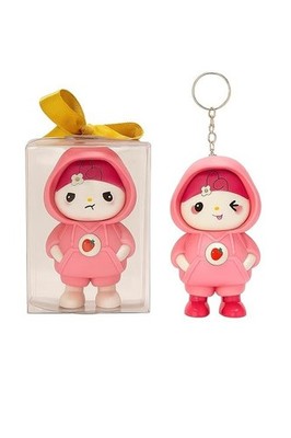 Cute Doll Face Changing Keychain 3 Face Expression Key Chain