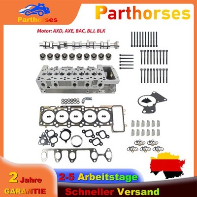 Cylinder Head Set For VW T5 Touareg 2.5TDI AXD AXE BAC BLJ BLK With Valve Tappet