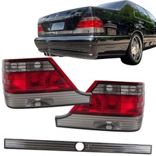 R&uuml;ckleuchten Set in rauch smoke red rot f&uuml;r Mercedes S-Klasse W140 1995 -10.1998