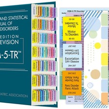 Upgraded Index Tabs for DSM-5-TR 2022, Color-Coded  Laminated DSM-V-TR Tabs,...