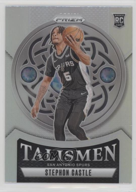 2024-25 Panini Prizm Talismen Silver Prizm Stephon Castle #14 pe8