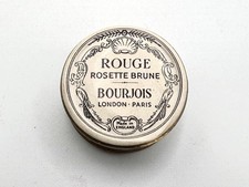 Vintage Boujois Rouge Pot Rosette Brune Original Puff & Paper Insert 1930s Prop
