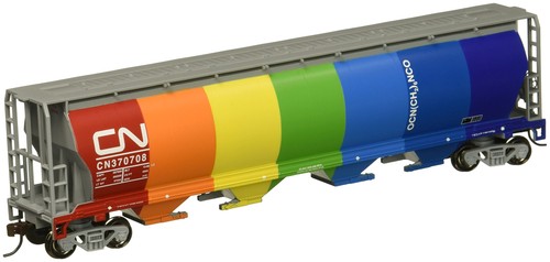 Bachmann Trains 19133 4 Bay Cylindrical Grain Hopper-Canadian  (Importación USA) | Condition: Nuevo