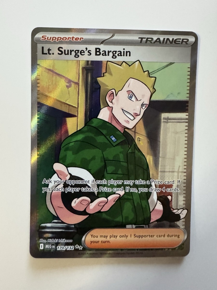 lt surge pokemon card value lot + extra Mint / near mint condition trading card Pokemon Card Lt. Surge's Magneton