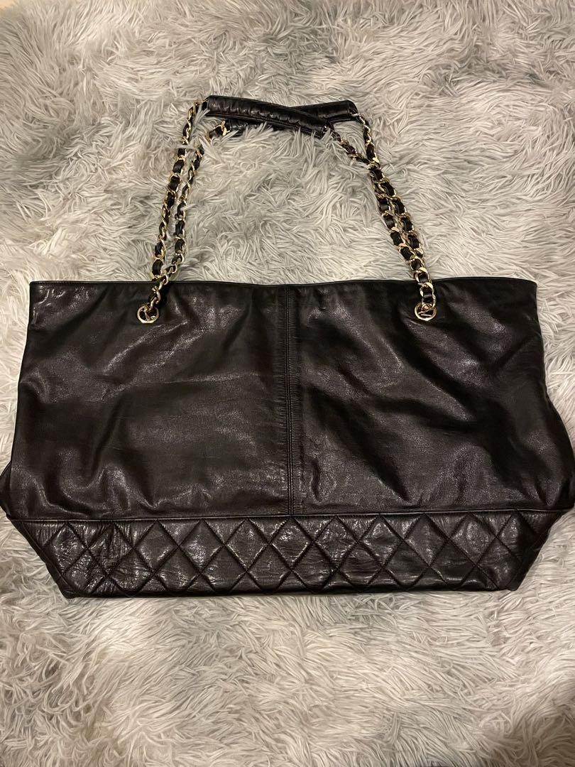 Chanel Matte Lace Tote Bag Lambskin