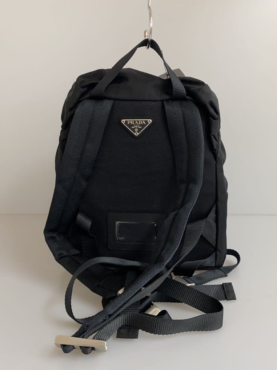 PRADA Backpack Rucksack Nylon Black Solid Used - image 3