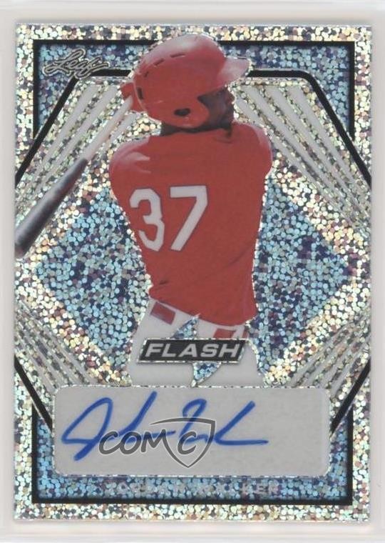 2021 Leaf Flash Platinum Blue 47/50 Jordan Walker #BA-JW1 Auto 0c3e