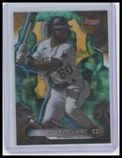2023 Bowman's Best #49 Liover Peguero Aqua Lava Refractors 055/199
