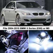 15 x Premium Xenon White LED Lights Interior Package Upgrade for BMW 5 Series