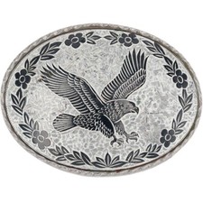 Eagle Floral Western Cowgirl Cowboy Rodeo Trophy 1990s NOS Vintage Belt Buckle