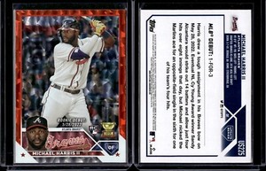 2023 Topps Update Series Orange Foil #US225 Michael Harris II Rookie RC /299