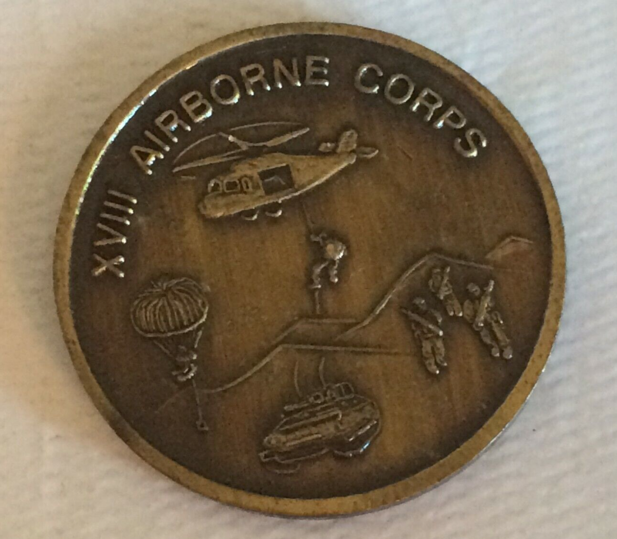 米陸軍　第18空挺軍団長（中将）チャレンジコイン 米陸軍 第18空挺軍団長（中将）チャレンジコイン US Army 18th
