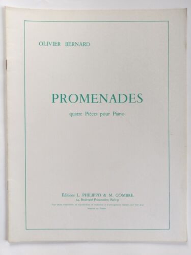 Partition " PROMENADES " quatre pièces pour Piano O. BERNARD - Photo 1/3