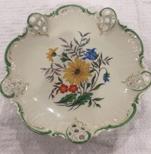 Antyk ROSENTHAL Kronach Niemcy Porcelanowa miska Kwiatowa MOLIERE ze złotym wykończeniem