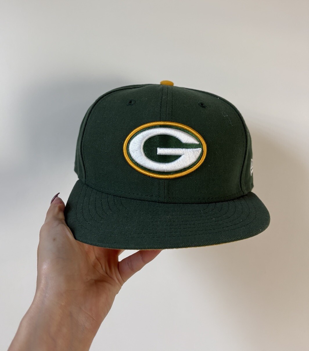 New Era 59Fifty Cap NFL Team Basic Green Bay Packers Green Fitted Hat 7 1/4