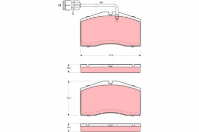 TRW GDB1506 Brake Pad Set, Disc Brake for Audi