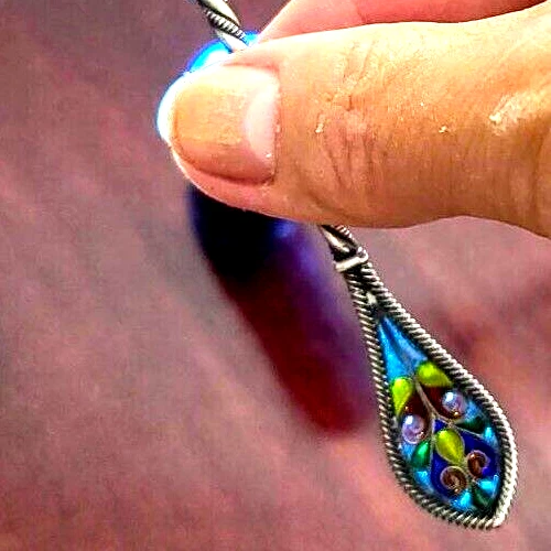 IMPRESIONANTE PLIQUE A JOUR Esmalte Plata ESTERLINA Cuchara David Andersen Estilo Ruso Foto 3 de 4