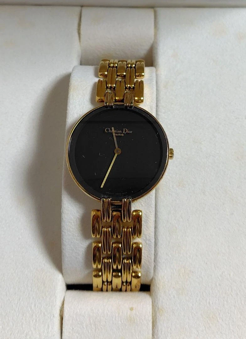 Montre Christian Dior Bagira Lune Noire, Noire, Rare, Comprend Boîte et Carte, Occasion