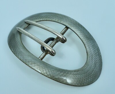 Art Nouveau William Kerr Guilloche Enamel Sterling Sash Belt  display picture 2