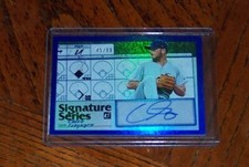 2019 Panini Donruss Signature Series Blue /99 Caleb Ferguson Rookie Auto RC