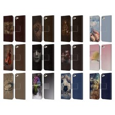 SIMONE GATTERWE VINTAGE AND STEAMPUNK LEATHER BOOK CASE FOR APPLE iPOD TOUCH