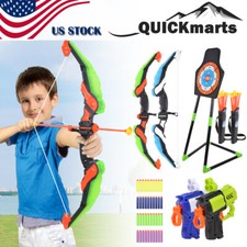 Bow and Arrow Archery Toy Set Indoor Outdoor Hunting Shooting Play Gift for Kids