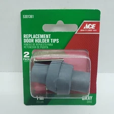 ACE Replacement Door Holder Tips  2 pcs.  Gray  1"  #5301361