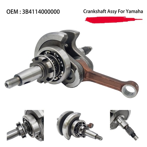 3B4-11400-00-00 Crankshaft Assy For Yamaha 700 GRIZZLY KODIAK VIKING 2007-2013 - Foto 1 di 9