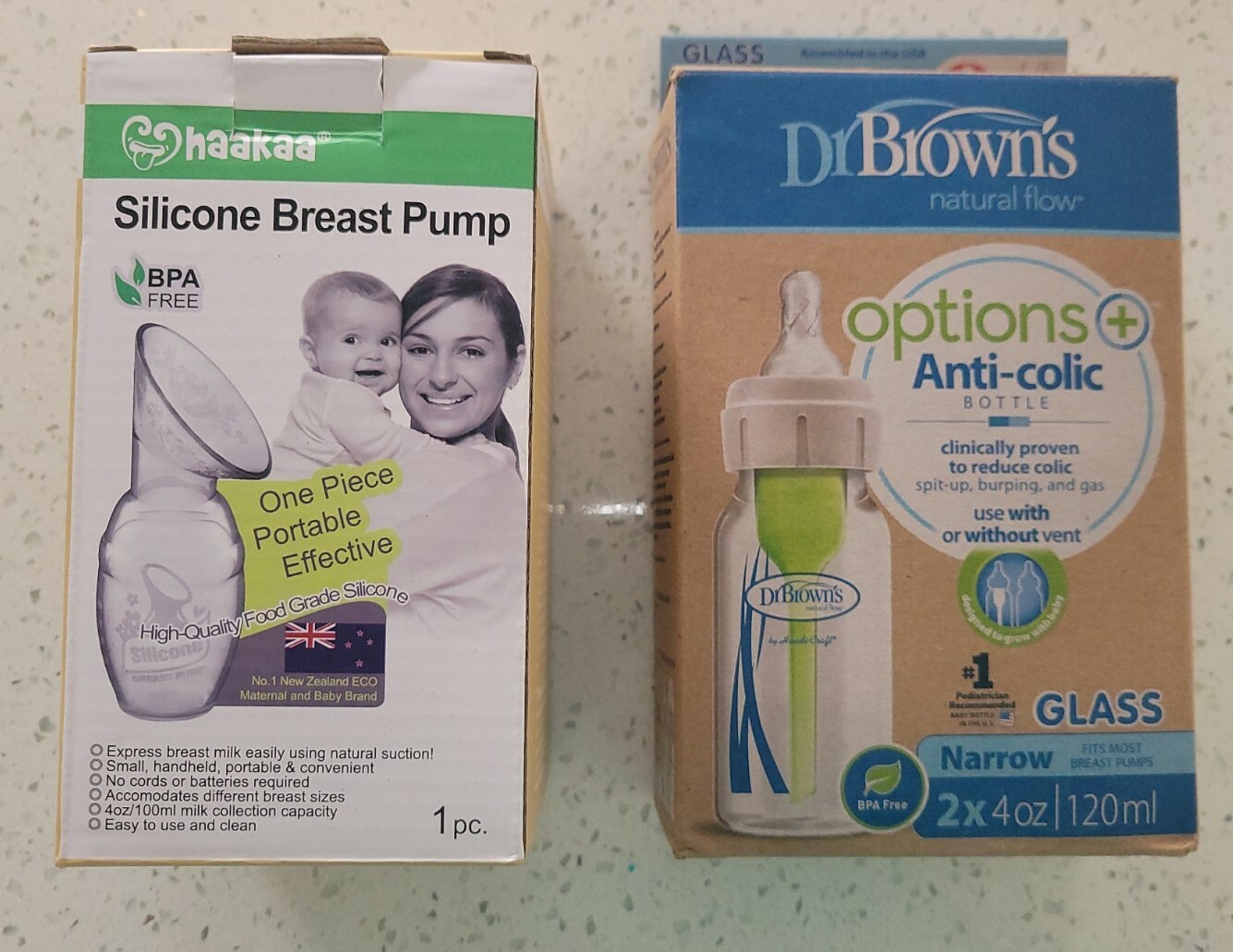 Haakaa Silicone Breast Pump Dr Browns 4oz