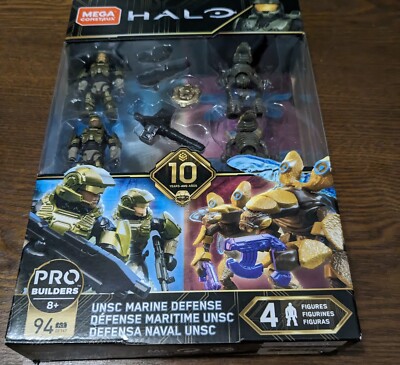 Mega Construx Halo 10 Years Pro Builders UNSC MARINE DEFENSE Set SEALED 2018