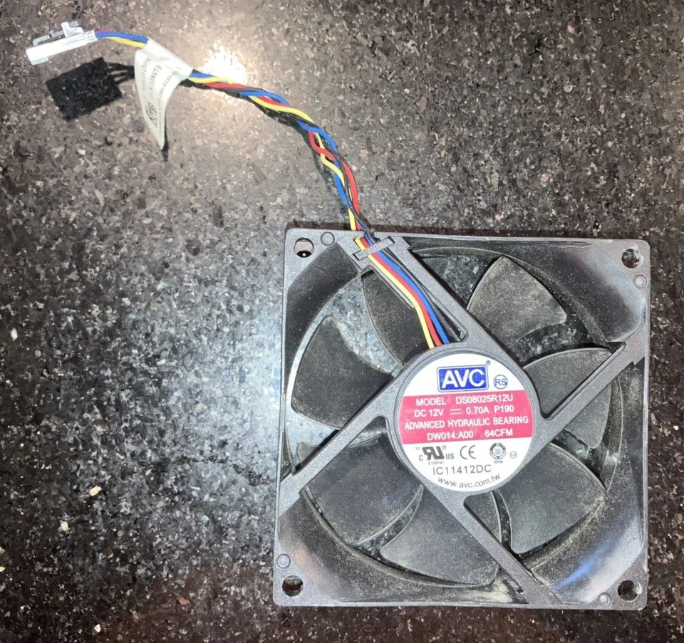 Menge verfügbar AVC Dell DW014 89R8J DS08025R12U 12V 0,70A 5 Pin CPU Lüfter