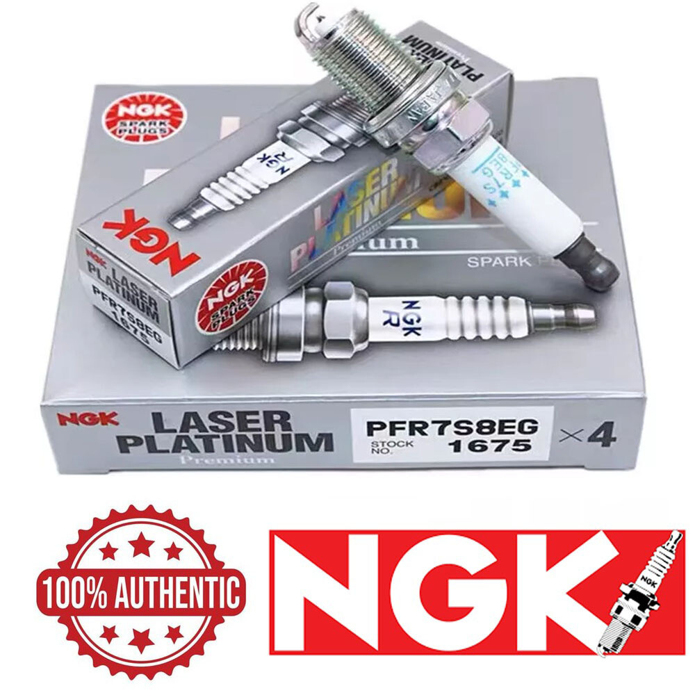 4-Pcs NGK SPARK PLUG LASER PLATINUM  For AUDI VW Turbo 1.8T/2.0T PFR7S8EG