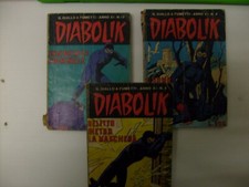 LOTTO 3 x DIABOLIK :  N. 2 , N. 3 e N. 12  -  ANNO XI - ORIGINALE