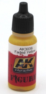 AK Interactive AK3038 Faded Yellow Figure Series (17ml Bottle) Acrylic Paint 