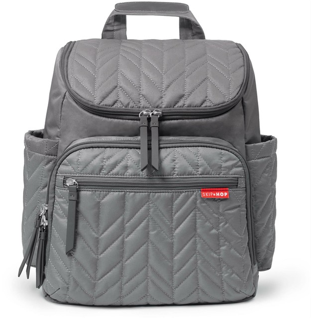 skip hop changing bag grey
