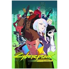 Cyberpunk Edgerunners Poster – 2022 TV Series Wall Art Print Unframed