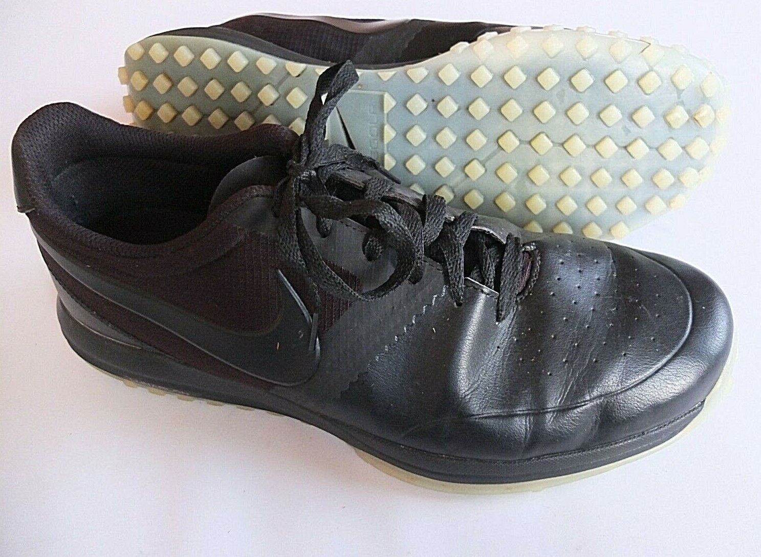 Lunar Mont Royal Golf Shoes Black 652536-005 Men's Size UK 10.5 EUR 45.5 |