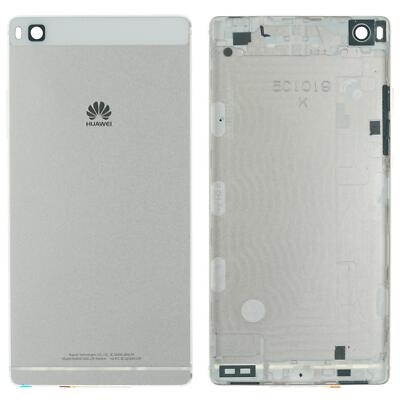 Original Huawei Ascend P8 Back Gehäuse Rahmen Cover weiß white silber silver