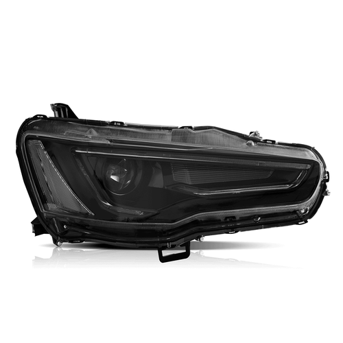 Fit For 2007-17 Mitsubishi Lancer CJ EVO X VRX VLAND LED Projector Headlights - Picture 2 of 16