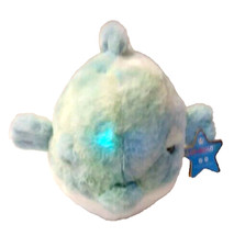 FAO Schwarz Glow Brights Plush LED Water Chime Sound Fish 14" Stuffed Animal New