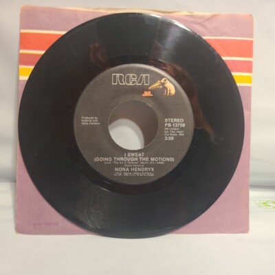 Nona Hendryx ~ I Sweat / Living On The Border RCA 45 RPM Record, Tested
