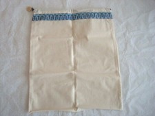 Tory Burch Drawstring Dust Bag for Shoes Handbags w/Logo Charm Ivory 12"x14.5"