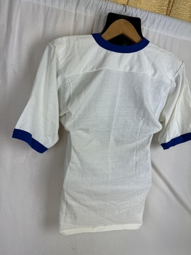 Vintage Russell Athletic Streetwear Jersey XS Tee White/Blue NOS 70s Gold Tag - Picture 14 of 14