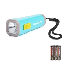 EverBrite Mini Flashlights LED Flashlight Plastic Lightweight Torch 3AAA Battery