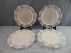 4 Macbeth Evans Depression Glass American Sweetheart Monax Luncheon Plates 9"