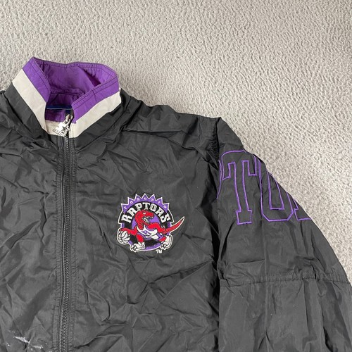 Vintage 90s Starter Jacket Full Zip Windbreaker Herren M Toronto Raptors RARE *Mängel - Bild 3 von 16